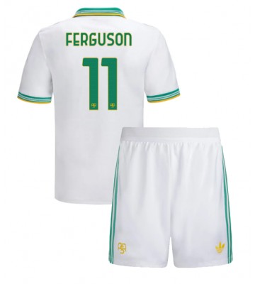 Lacne Dětský Futbalové dres AS Roma Evan Ferguson #11 2025-26 Krátky Rukáv - Tretina (+ trenírky)